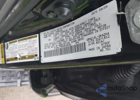 2005 Toyota 4Runner Limited V6 from USA, damaged, VIN JTEBU17R958030092